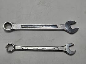 Ccm-12 Husky Cc-14 Lot Of 2 Usa Combination Wrenches 12mm 7/16 Inch Sae/metric