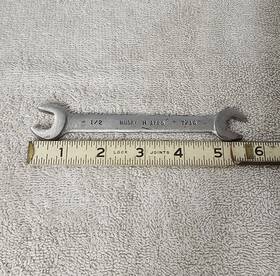 H-1725 Husky H1725 Double Open-end Wrench 7/16 Inch And 1/2 Alloy Steel