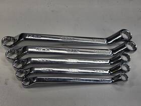 Wsomb-5 Icon 57170 Professional Offset Box Wrench Set Metric 5-piece