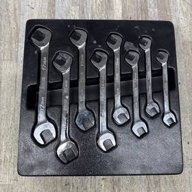 59216 Icon Professional Metric Angled Open-end Wrench Set 8-piece 17mm-10mm