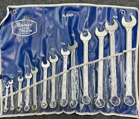 80405 Indestro Vtg Combination Wrench Set 13 Select Steel No