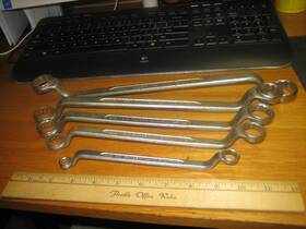 913-916 Indestro 913-915 Vtg Double-offset Boxed-end Forged Wrench Lot Of 5 Sae 911