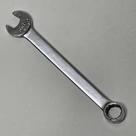 772s Indestro Super 7/16 Inch Wrench 12pt Combination Chrome Stubby Usa Vtg
