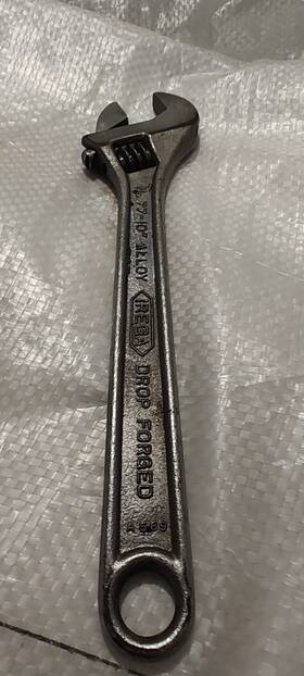 A-589 Irega No. 77 10 Inch Adjustable Wrench Made In Spain Nos A589 Works Good