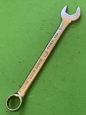 Ty3241 John Deere Usa Running Deer Logo 10mm Metric 12 Point Combination Wrench