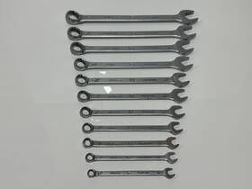 Ty3573 John Deere Tools Rare Usa Made 11pc Sae 3/8-1 Inch Combination Wrench Set - 12 Point