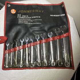 W26411prs Jonnesway No. 11 Piece Combination Wrench Set Metric 7 To 19 Mm