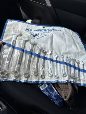 48084 K Mart 12pc Wrench Set With Sleeve 22 19 17 14 13 12 11 10 9 8 7 6