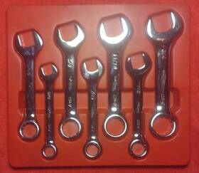 41200 K-tool International 7pc Cr-v Sae Short Combo Wrench Set Fractional 3/8 Inch To 3/4
