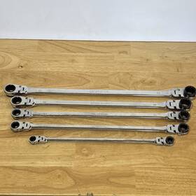 Xddbm10 K Tool Metric Xl Long Flex Head Ratcheting Box End Wrench Set Reversible