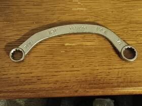 62-516 Kd Tools Half Moon Box Wrench 1/2 And 7/16