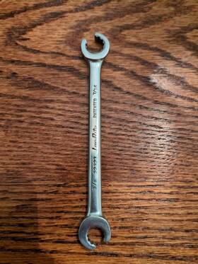 22323 Kelsey-hayes Loc-rite 3/8 Inch X 7/17 Sae Double Line/flare Nut Wrench Usa