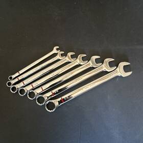 Kobalt 337610 Vintage Combo Wrench Set Of 7 Sae 1/4 5/16 3/8 7/16 1/2 3/16 5/8 Inch