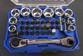 0338358 Kobalt 338558 35 Pc Double End Ratchet Wrench/right Angle Bit Driver #0338358