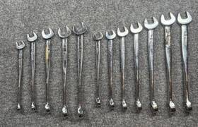 Kobalt 75442-2l 12- Piece Set Twisted Ratchet Wrench Pre Owned Details On The Pictures