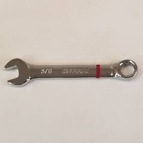 80912 Kobalt 3/8 Inch 12 Point Polished Chrome Stubby Combination Wrench W