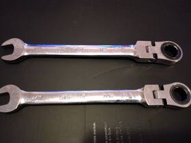 86774 Kobalt Lot Of 2 Flex Ratchet Combination Wrench 90 Tooth 1/2 And 7/16 Usa