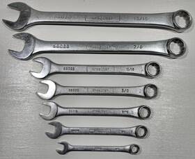56012-56030 Kraeuter 7 Piece Sae Combination Wrench Set 3/8 Inch - 15/16 U.s.a