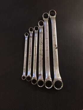 56607 Kraeuter 7 Piece Metric Combination Wrench Set Alloy Forged In Usa Mixed Sizes