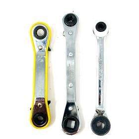 9903a Lang Husky Unbranded Refrigeration Ratcheting Box Wrench 3 Pcs