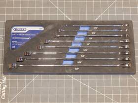 Mac E111119 Expert 8pc Sae Xl Extra Long Double Box Ratcheting Wrench Set 5/16 Inch 3/4