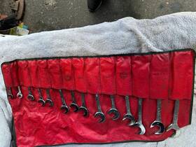 Da12-da40 Mac Kad14 Vintage Sabina 4way Angle Offset Open End 14pc Wrench Set 3/8 To 1-1/4 Inch Nice