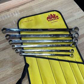 Sbhfm62k Mac 6pc Metric Xl Extra Long Zero Deg Double Box Wrench Set 8mm 19mm