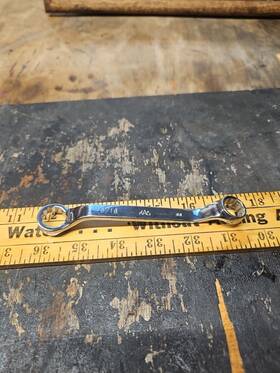 B01618 Mac Tools 1/2 X 9/16 Inch Chrome Box End Wrench