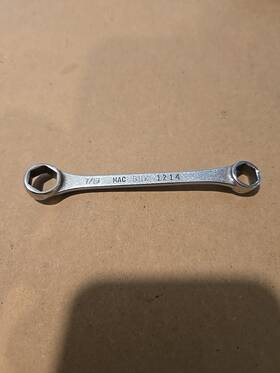Bhx1214 Mac Tools 3/8 Inch -7/16 6pt Sae Short Chrome Box End Wrench Usa