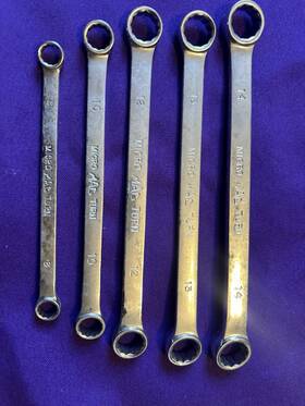 Bmt2 Mac Tools Metric Micro Turn Box End Wrench 8 10 12 13 14mm 5pc
