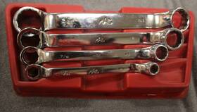 Bo810 Mac Tools 4pc Short Sae 12pt Offset Double Box End Wrench Set 5/16 Inch - 3/4