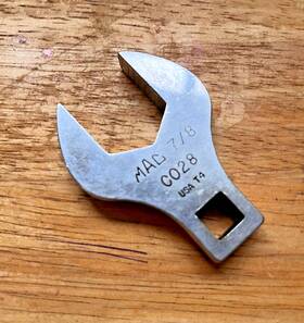 C028 Mac Tools Pre Owned 7/8 Inch Crowfoot Wrench Drive Usa T4