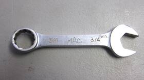 C3242 Mac Tools Stubby Combination Wrench 3/4 Inch 12pt Chrome Usa Length 5.75