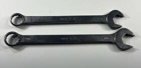 Mac Tools C7 C8 2 - Old Vtg Combination Wrench Wrenches 11/16 / 5/8