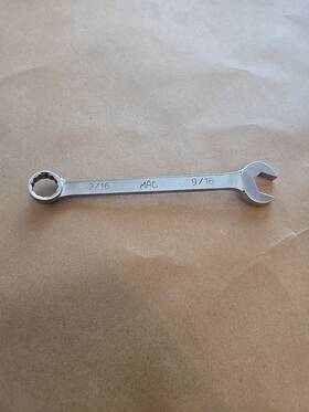Ca182 Mac Tools 9/16 Inch 12pt Sae Short Angle Head Chrome Combination Wrench Usa