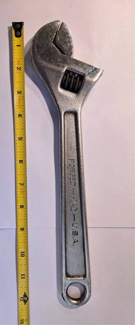 Caj12 Mac Tools 12 Inch Adjustable Wrench Used Caj12 Mac Tools 12 Inch Adjustable Wrench Used