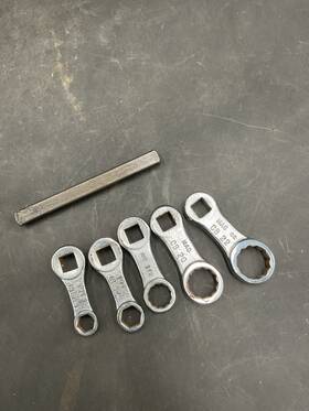 Cb18f3 Mac Tools Sae Standard 3/8 Dr Torque Adapter Set Of 5 - 3/4 11/16 5/8 9/16 And 1/2