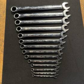 Cb82ks-cb322ks Mac Tools Usa 14pc Sae Chrome 12pt Combination Wrench Set Knuckle Saver 1/4-1in
