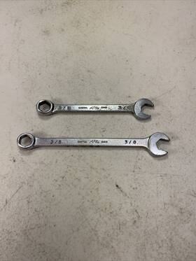 Ch12-chl12 Mac Tools - Lot Of 2 Combination Wrenches 6 Point 3/8 Inch Ch12 And Chl12