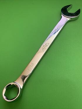 Ch22r Mac Tools Usa Sae Size 11/16 Inch Full Polish 6 Point Combination Wrench Mpn