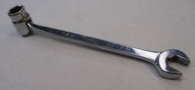 Chlf12 Mac Tools Sae 3/8 Inch 6pt Flex Socket Combination Wrench Usa Owner Marks