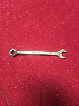 Chs14 Mac Tools Vintage 7/16 Inch 6pt Chrome Short Combination Wrench Chs 14