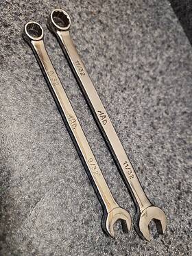 Cl112r Mac Tools Combination Wrenches 11/32 9/32 Usa Cl92r