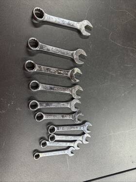 Cs21 Mac Tools 10pc Metric Stubby Wrench Set 10mm-19mm 12 Point
