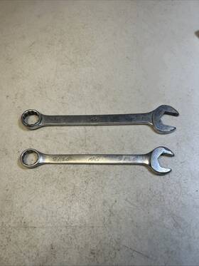 Cw18-cw20 Mac Tools - Lot Of 2 Combination Wrenches 12 Pt. 9/16 Inch Cw18 5/8 Cw20