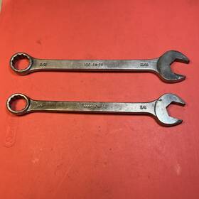 Cw24-cw26 Mac Tools - Lot Of 2 Vintage Combination Wrenches 12pt 3/4 Inch Cw24 13/16 Cw26