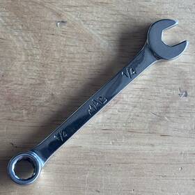 Cw8-cw8r Mac Tools 1/4 Inch Combination Wrench 12 Point Full Polish Cw8 Usa