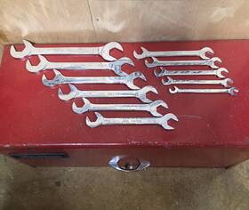Dat32 Mac Tools Dat12 Sae 10pc Low Torque Thin 4-way Angle Head Wrench Set 10 Pc 3/8-1 Inch Usa