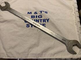 Dl3640 Mac Tools Vintage Double Open-end Wrench 1-1/16 Inch X 1-1/4