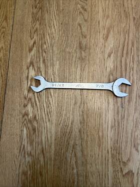 Dr2628 Mac Tools Toold 7/8 Inch X 13/16 Double Open End Wrench #